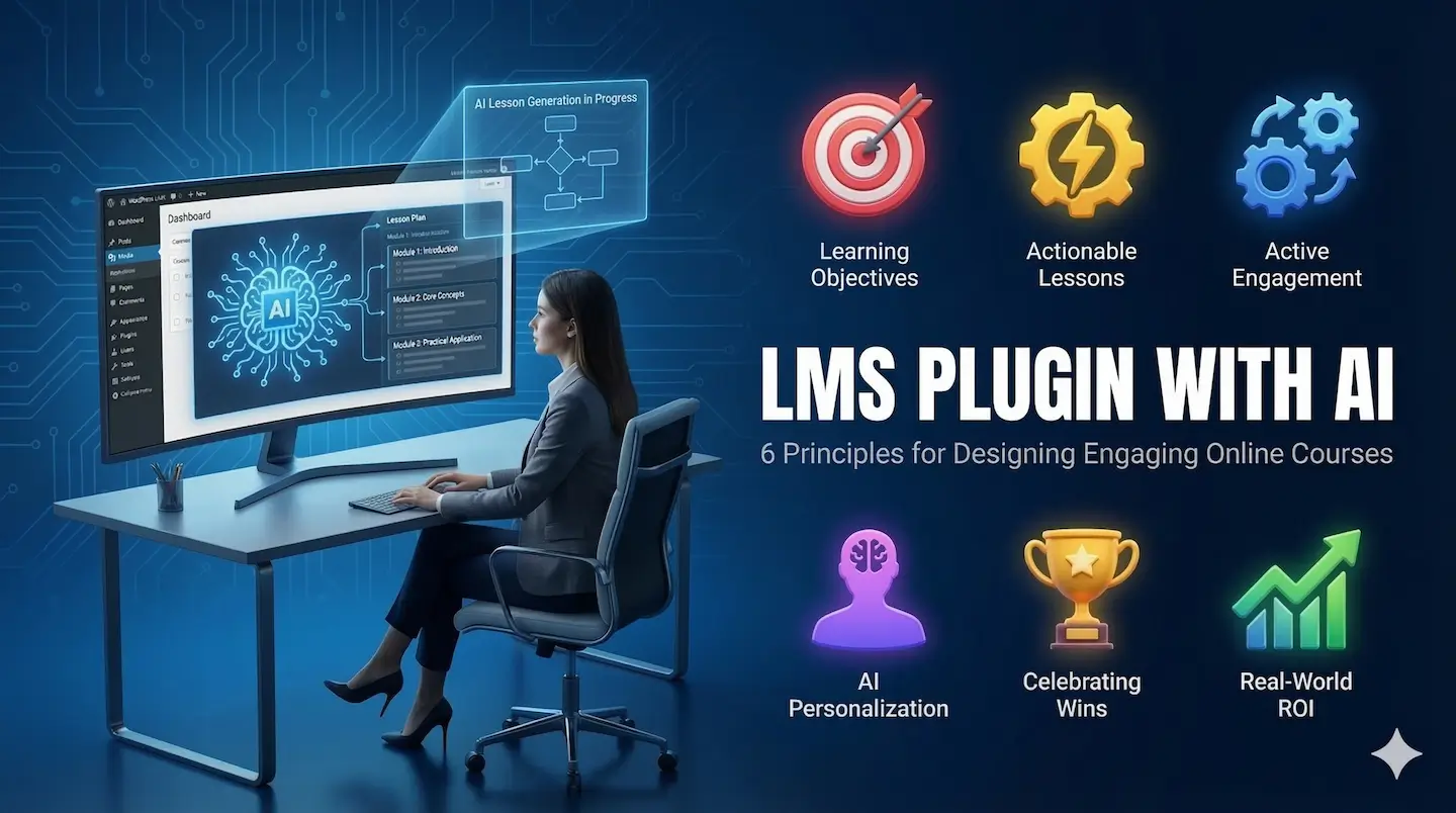 LMS Plugin with AI: 6 Principles for Designing Engaging Online Courses